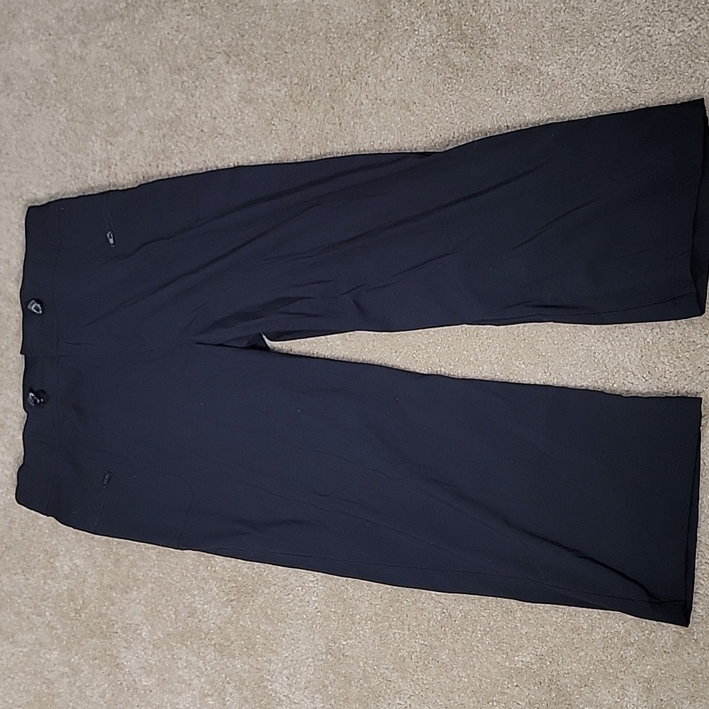 Women Danskin Yoga Pants With Side Pockets  Black Size Large